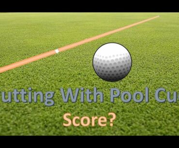 Putting With A Pool Cue Golf Challenge / Early Bird Golf