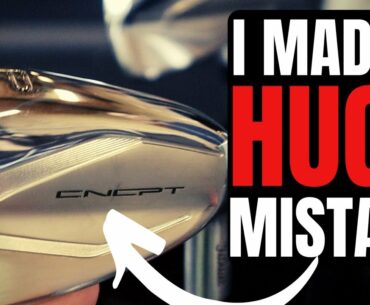 NEW 2019 TITLEIST CNCPT CONCEPT IRONS - MY HUGE MISTAKE!!!