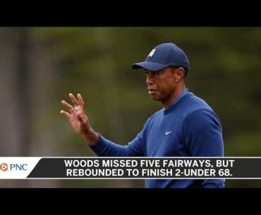 Tiger Woods Misses Five Fairways, Still Has Solid Day 1 At PGA Championship