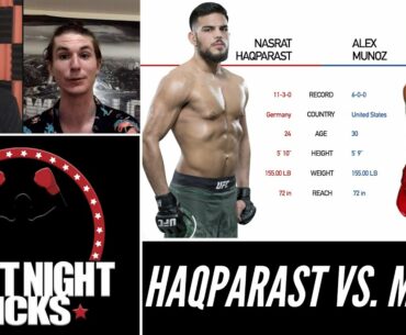 UFC Fight Night: Nasrat Haqparast vs. Alex Munoz Prediction