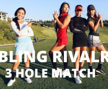 THESE GIRLS CAN PLAY! COURSE VLOG//3 HOLE MATCH