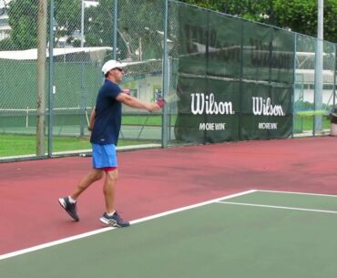 Singapore Tennis Lessons | Jay Davern - Backhands (actual speed) #3