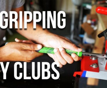 REGRIPPING MY GOLF CLUBS | DIY AT HOME