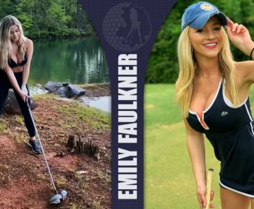 How Far Ya'll Think Emily Caitlin Faulkner Drilled This Golf Ball? Golf Swing 2020