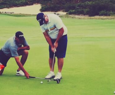 High soft wedge shots over bunkers by Paul Buchanan