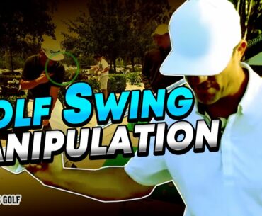 Golf Swing Manipulation with Simple Rotation