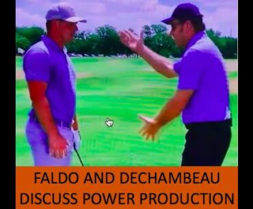 Nick Faldo asks Bryson DeChambeau About his Golf Swing Speed Sources