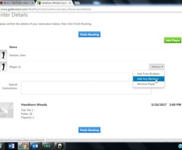 How Golf Members Can Reserve Tee Times Online @ Hawthorn Woods Country Club
