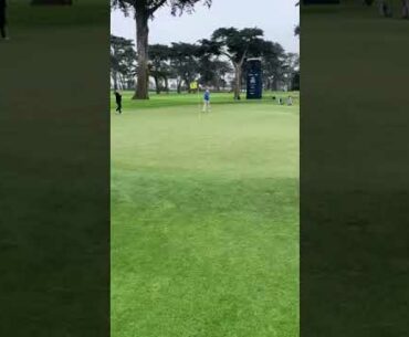 Erik Van Rooyen nipping a wedge at the 2020 PGA Championship