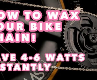 How to WAX a bike chain COMPLETE PROCESS - Save 6 watts and maximize the life of your drivetrain