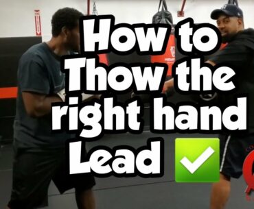 How to throw the right hand lead with escape routes and strategy! [ left hand lead for southpaws ]