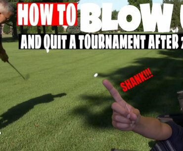 How to BLOW UP & quit a tournament after 2 holes | Pine Hill Golf Club | MGA Bratish Open