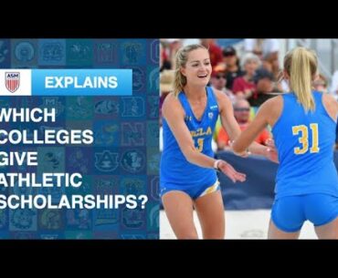 Which colleges give athletic scholarships?