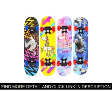 Product 24inch Kids Children Cartoon Skateboard Maple Wood Double Rocker Deck Skate Board Four Whee