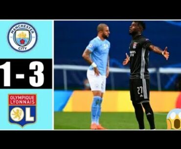 MANCHESTER CITY 1 - 3 LIONE TUTTI I GOL