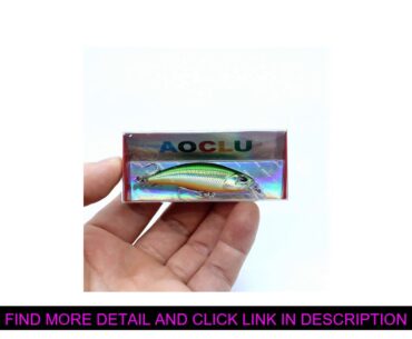 Cheap AOCLU wobblers Jerkbait 8 Colors 5cm 4.0g Hard Bait Minnow Crank Fishing lures hooks Bass Fre