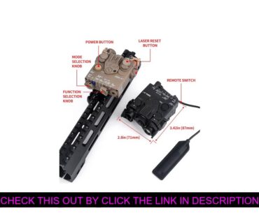 Review WADSN Airsoft Mini DBAL-A2 Blue IR Aiming Laser Hunting DBAL-A2 Weapon Light PEQ Laser Sight