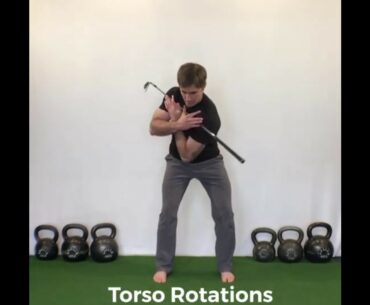 TDH Torso Rotations (golf posture, stable hips)