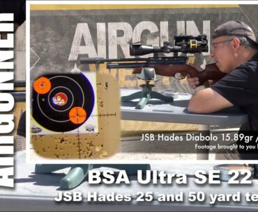 BSA AIRGUNS DEEP DIVE EP6 - BSA Ultra SE 22 Caliber - 50 yard Hades Hunting Pellet Test!