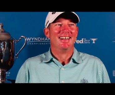 Jim Herman wins the 2020 Wyndham Championship.