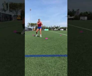 Cone Drill in stance with head movement