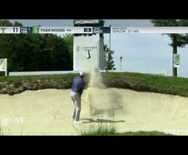 Tiger Woods-  Bunker shot recovery *PLUG* | The Northern Trust 2020
