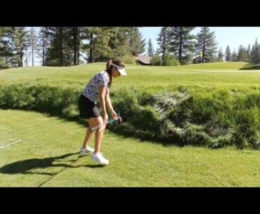 Marcela Shows Us How to Take a Lateral Relief Unplayable Ball - Golf Rules