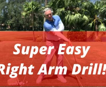 Simple & Easy Right Arm Golf Tip Drill ! PGA Professional Jess Frank | Golf Swing Tips