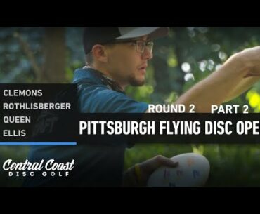 2020 Pittsburgh Flying Disc Open - Round 2 Part 2 - Clemons, Rothlisberger, Queen, Ellis