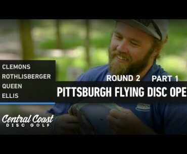 2020 Pittsburgh Flying Disc Open - Round 2 Part 1 - Clemons, Rothlisberger, Queen, Ellis