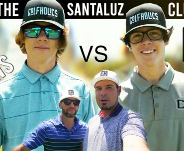 THE TWINS VS GOLFHOLICS/16 YEARS OLD VS 40 YEARS OLD/WHO WINS?