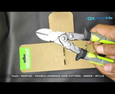 Tackle Bites - MUSTAD - DOUBLE LEVERAGE SIDE CUTTERS - GREEN   MT116