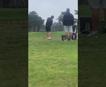 Shaun Norris golf swing 3 wood prepping at 2020 PGA Championship