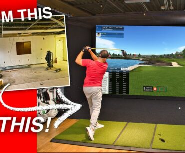 Fully Custom Golf Simulator Build [OptiShot Vision System]