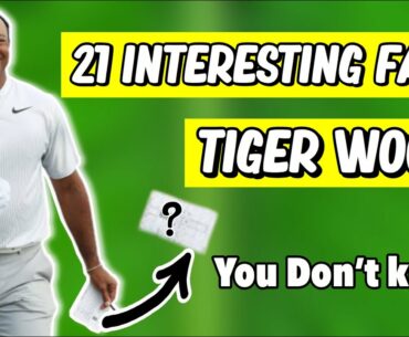 21 Interesting Facts About TIGER WOODS You Probably Don't Know - The Facts Freddy