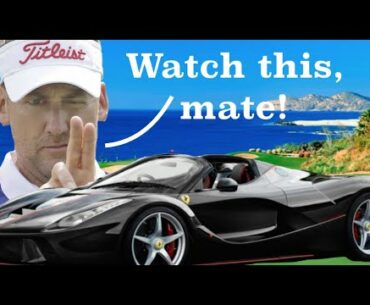 Ian Poulter Hits Golf Ball at His $2.2 Million LaFerrari Aperta