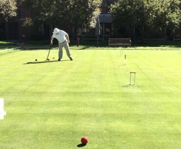 Croquet - Six Consecutive Unedited 12 Yard Roquet Attempts Using a Morford "Hunter" Mallet