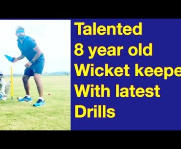 Wicket keepers drill (8 year old kid )
