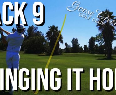 BRINGING IT HOME | Goose Creek Golf Club PART 2 | BACK 9 Course Vlog | Hole Flyovers & Shot Tracers