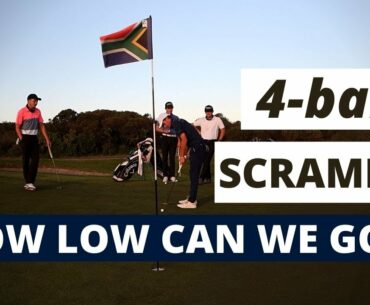 4-ball scramble at Atlantic Beach Links Golf Course, Cape Town, South Africa - How low can we go?