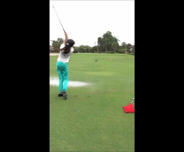 Makenna Rodriguez rain golf Kissi couture