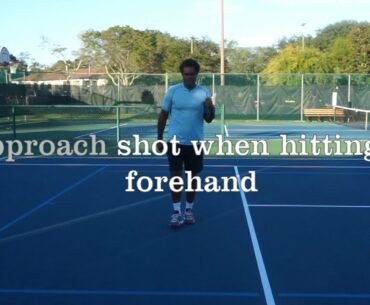 Tennis Technique Forehand Lesson 11: Approach shot using a 2 shot combination