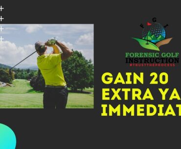 Gain 20 extra yards immediately: Golf Lessons 2020 | Doc Blade Forensic Golf Instruction