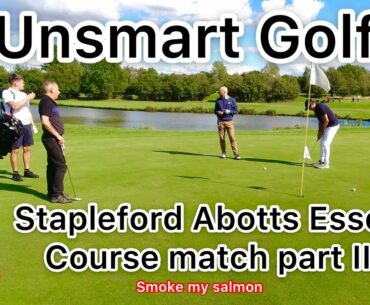 Stapleford Abbots Essex course Vlog part II -  Up to Scratch Golf Match