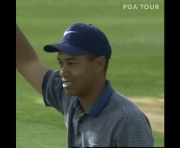 21yo Tiger Woods made a crowd of golf fans lose their collective shit