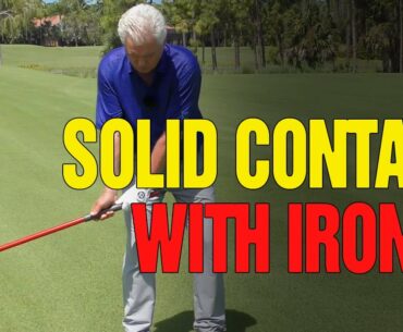 [COMPRESS THE BALL] - Golf Drills For Solid Contact Iron Shots (BROOM DRILL?)