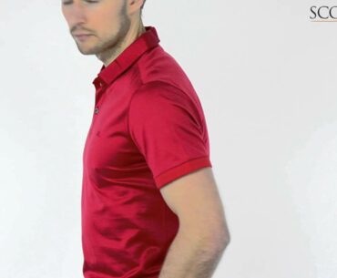 J Lindeberg Anthony Subtle Polo Shirt Red
