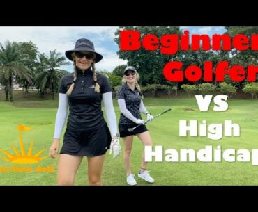 Beginner Golfer VS High Handicap- Lil' Dynamite Vs Teaski