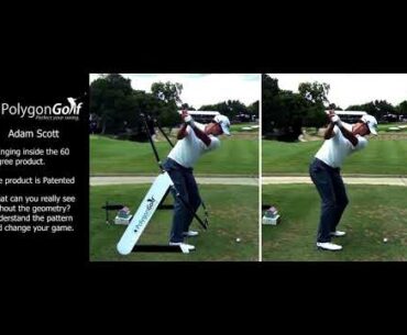 Adam Scott Slow Motion Golf Swing in the PolygonGolf Swing Trainer