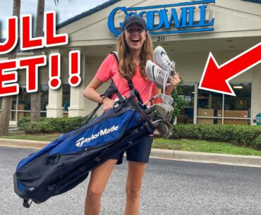 We THRIFTED A Full Set Of CALLAWAY IRONS + New FAVORITE Golf Club At GOODWILL!!